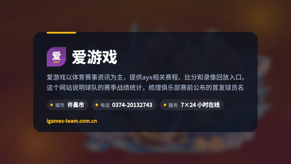爱游戏概况
